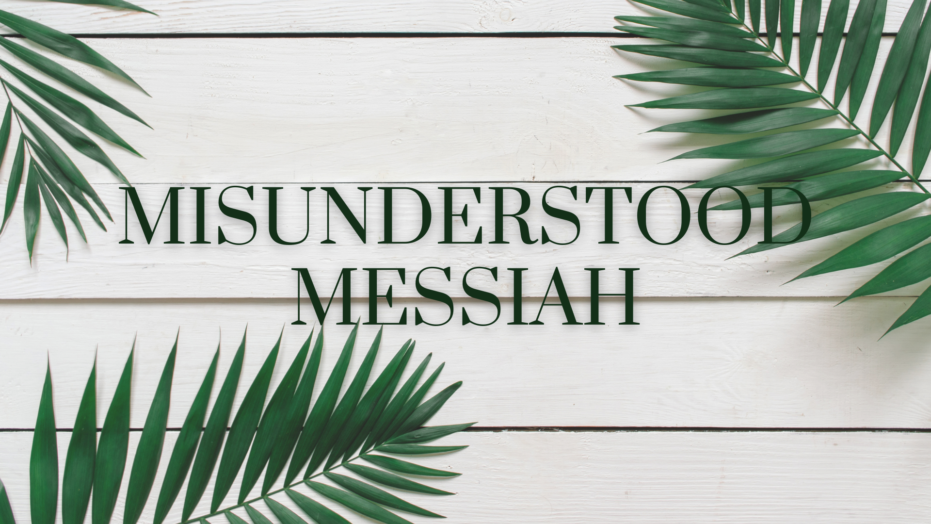 Misunderstood Messiah