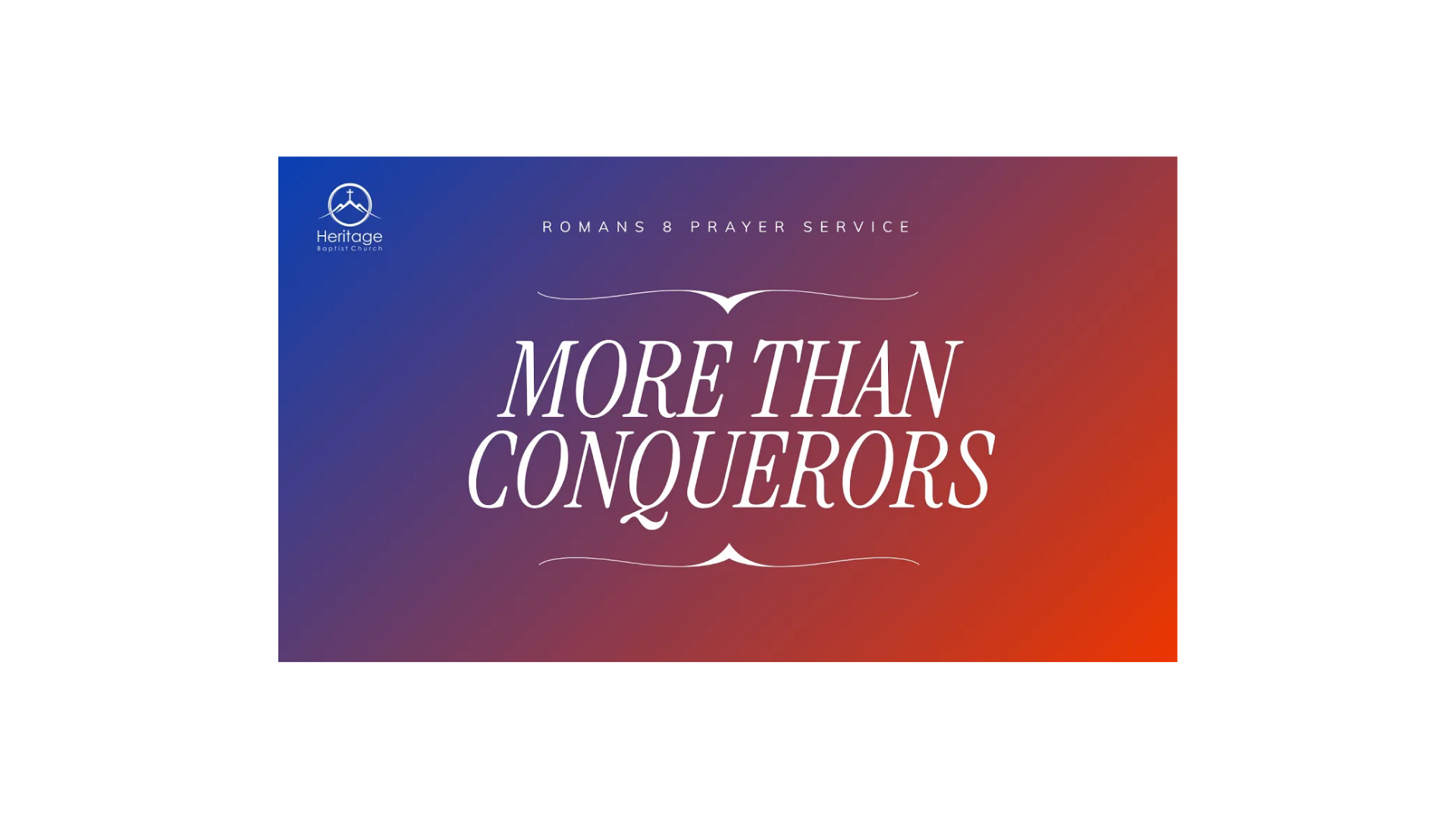 Romans 8 Prayer Service Image
